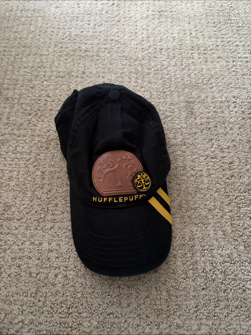 Hufflepuff Black & Yellow Baseball Cap